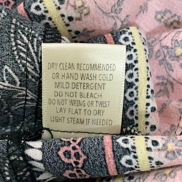 NWT LoveStitch dress Maxi Love Stitch bohemian rayon tiered elastic waist S - Picture 11 of 14